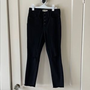 Madewell 10” High-Rise Roadtripper Jeggings Size 25P in Black